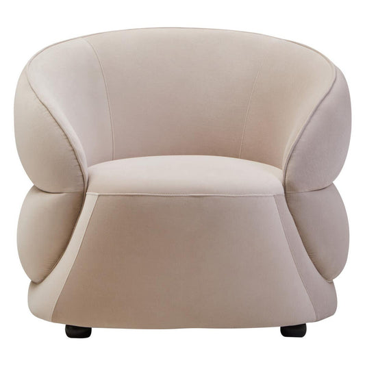 Farrah Stone Velvet Curved Chair