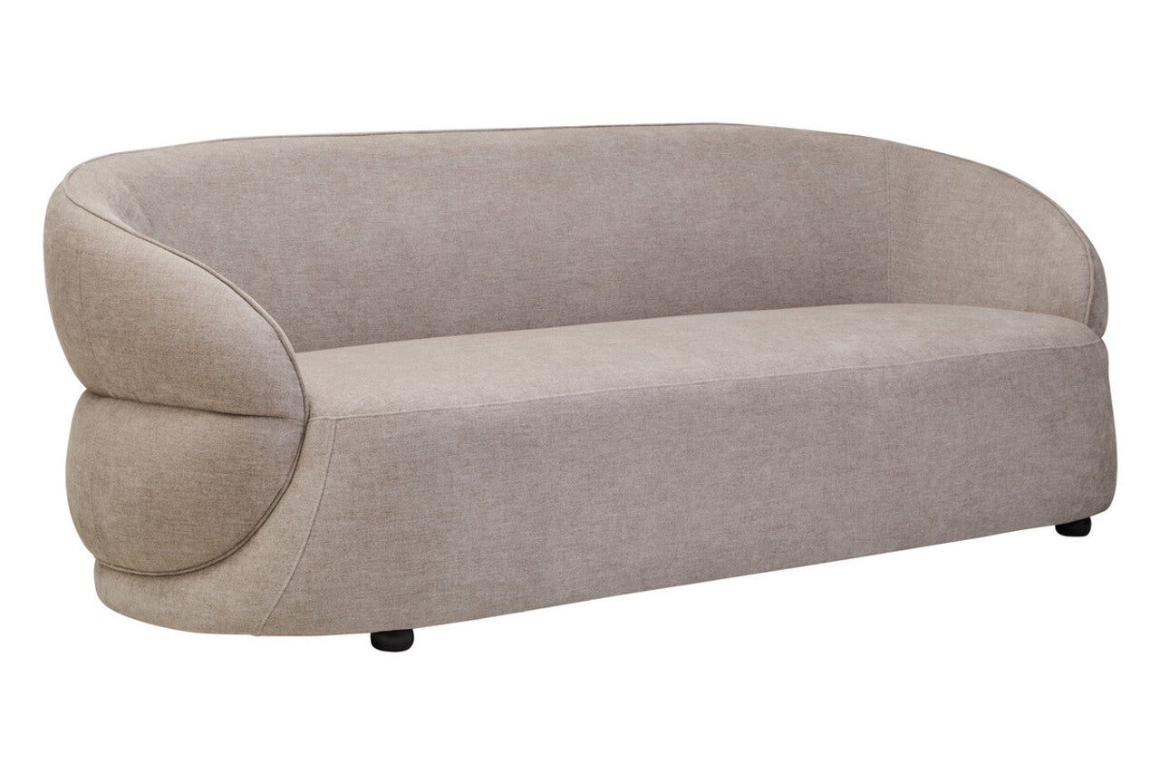Farrah Taupe Chenille Three Seater Sofa