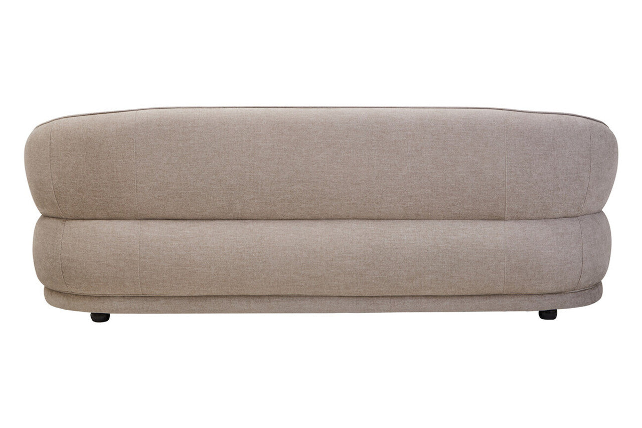 Farrah Taupe Chenille Three Seater Sofa