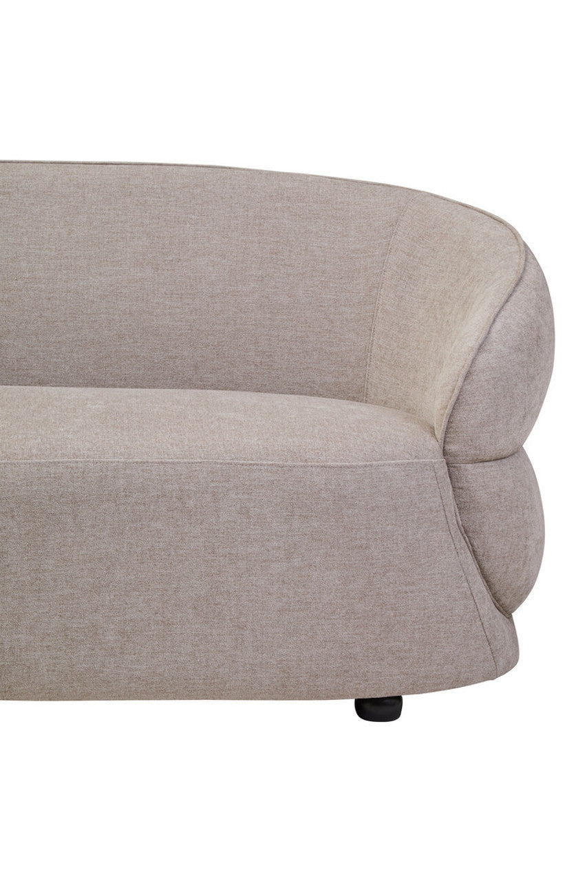Farrah Taupe Chenille Three Seater Sofa