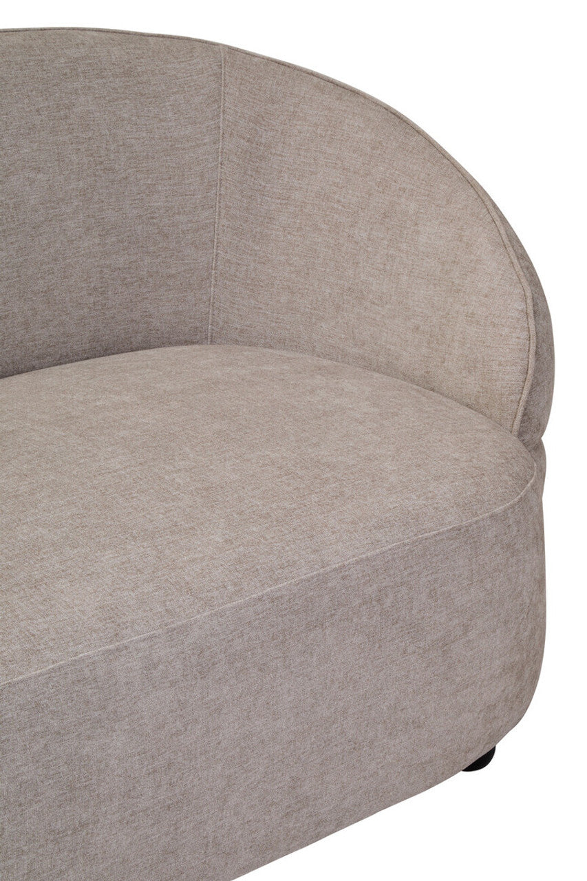 Farrah Taupe Chenille Three Seater Sofa
