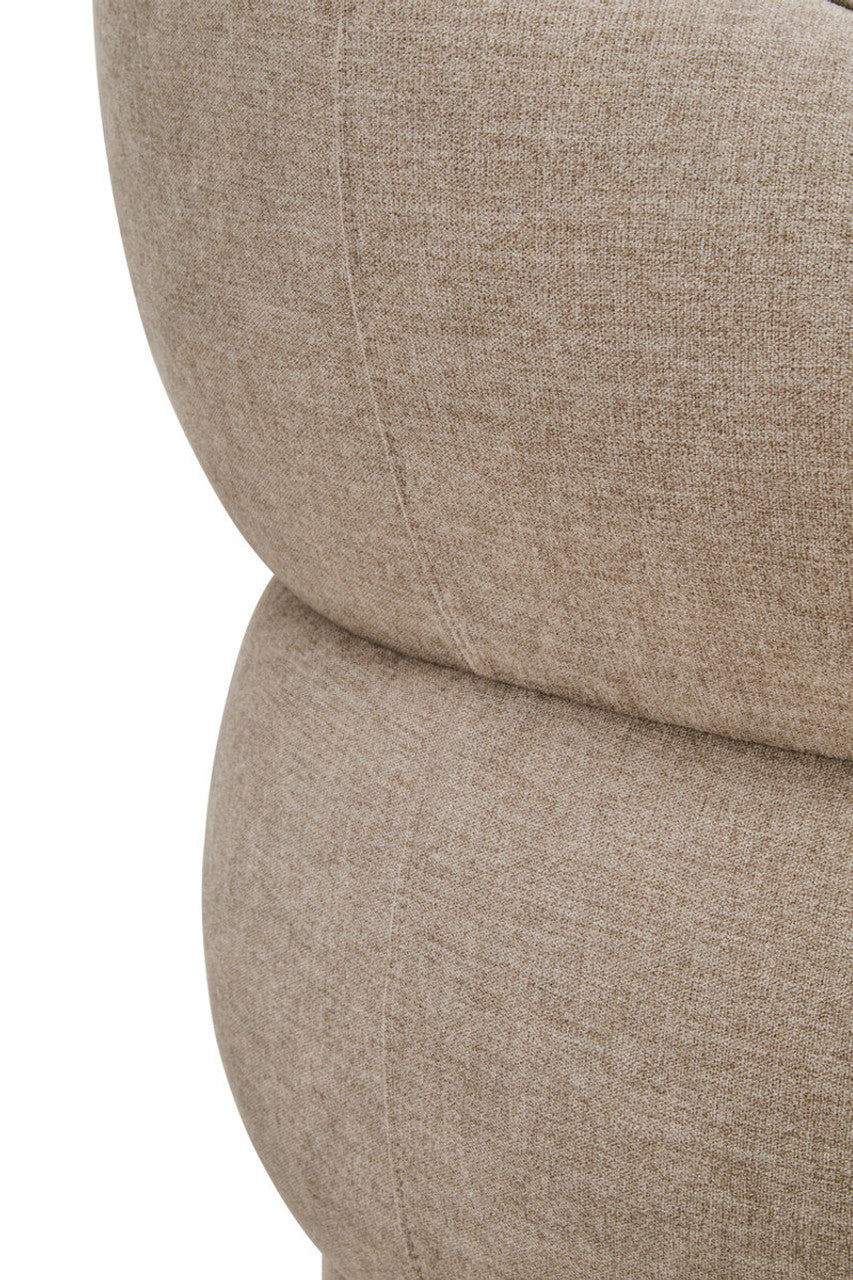 Farrah Taupe Chenille Three Seater Sofa