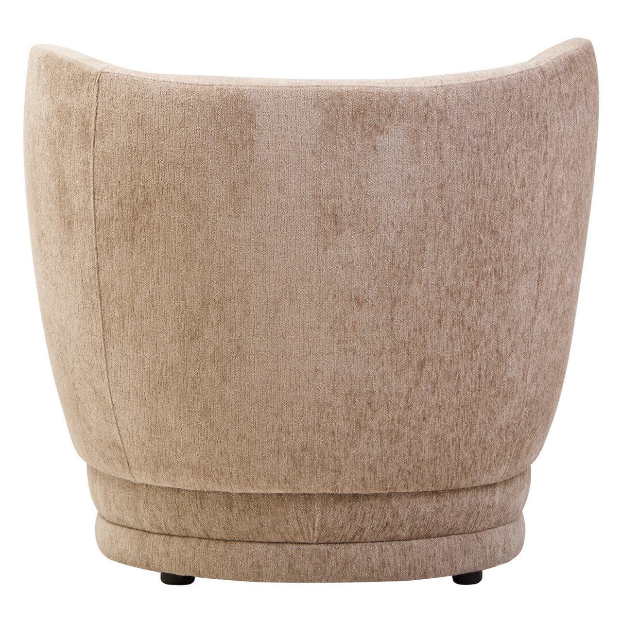 Kyle Deep Stone Chenille Curved Chair