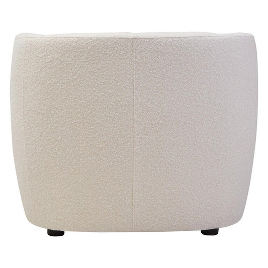 Paris Textured Cream Curved Chair