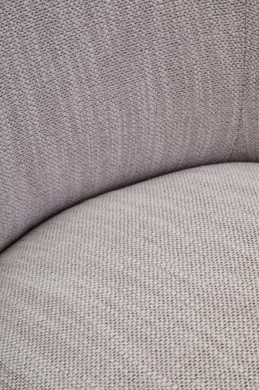 Barca Textured Grey Curved Swivel Chair