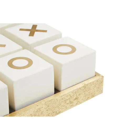 Beckford Games White and Gold Noughts and Crosses
