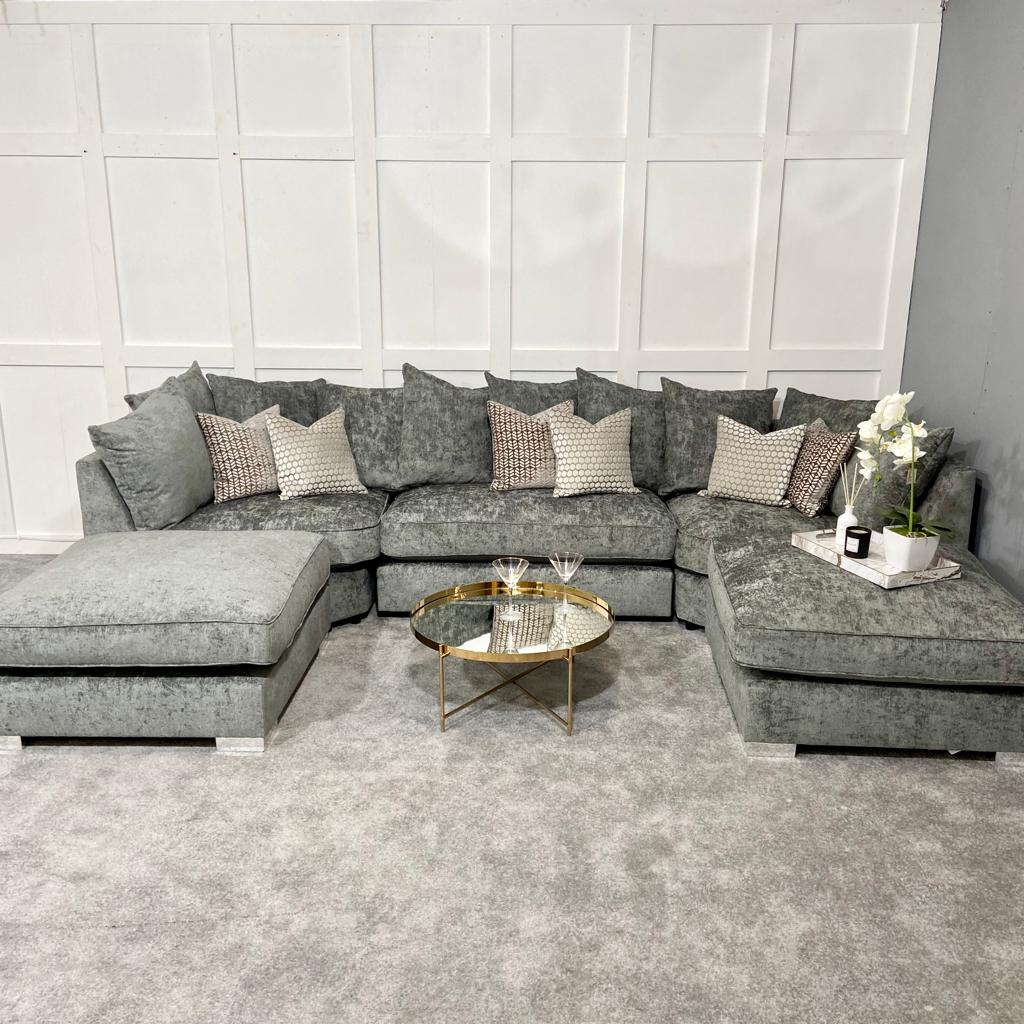 Chimes - Belfry U Sofa - Grey