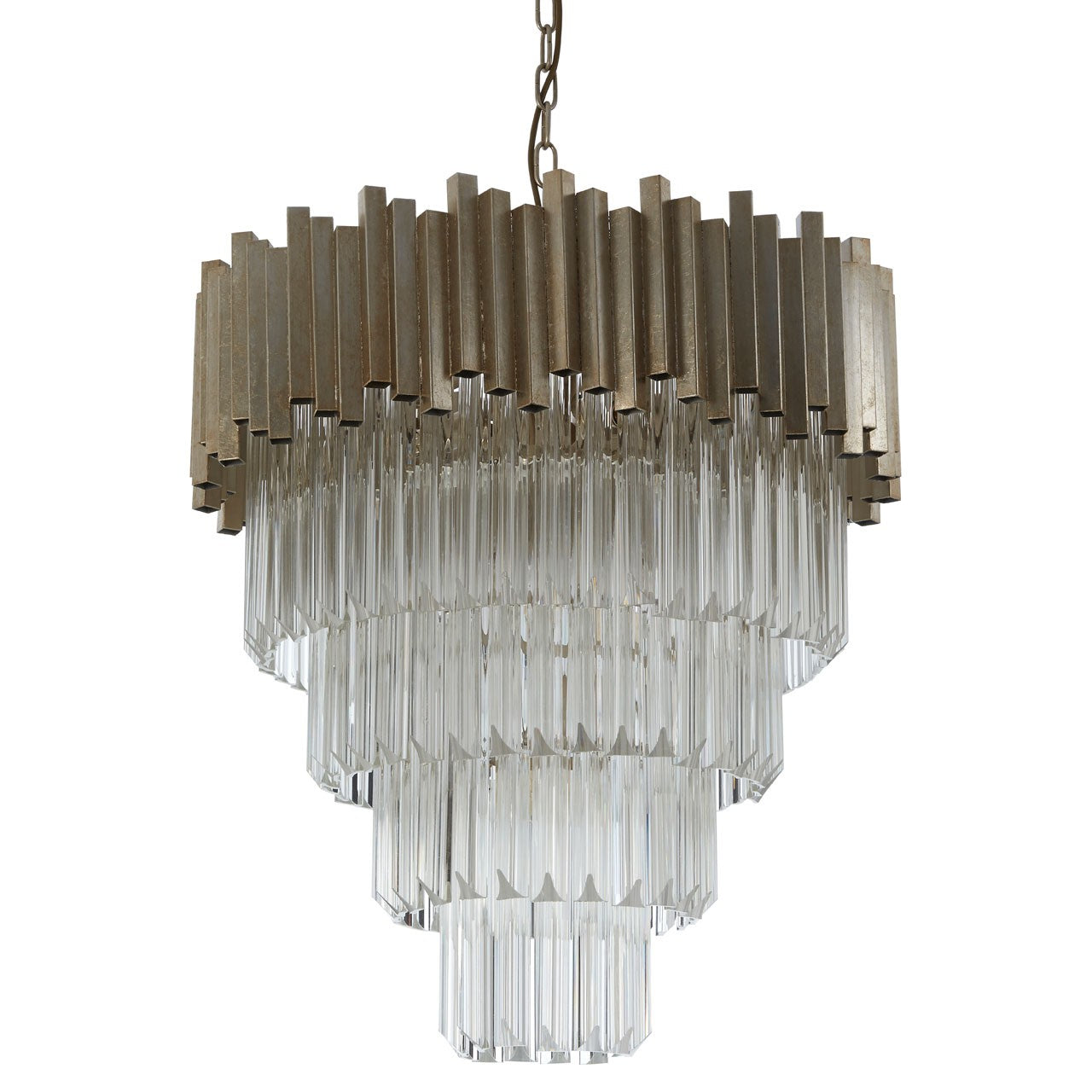Chimes - Samara Large Silver Finish Chandelier