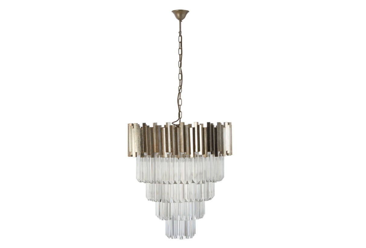 Chimes - Samara Large Silver Finish Chandelier
