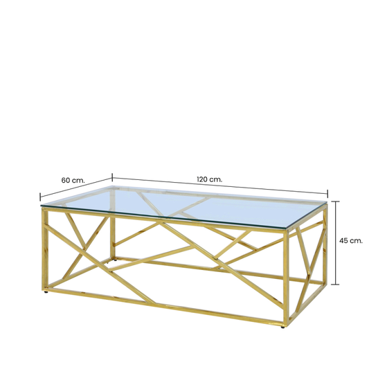 Chimes - Ariana Gold Metal Coffee Table