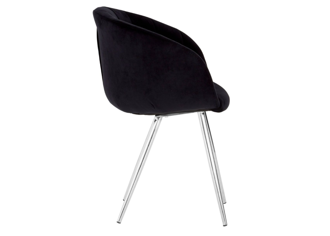 Chimes - Deco Black Velvet Dining Chair