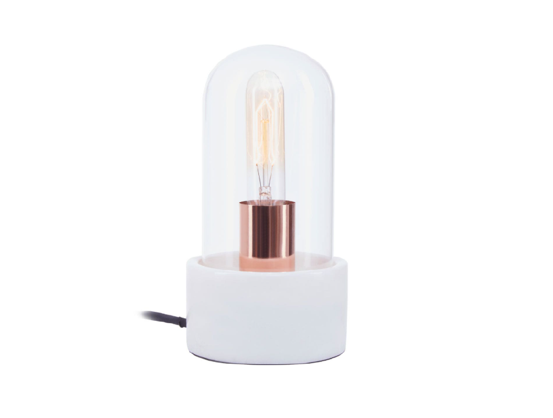Chimes - Bell Lamp With White Marble Base