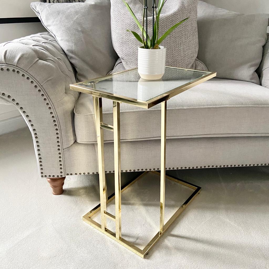 Chimes - The Addison Sofa Table Gold