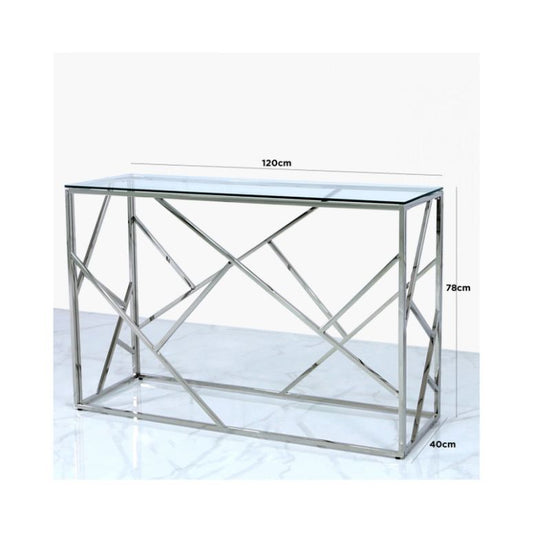 Chimes â Ariana Silver Console Table