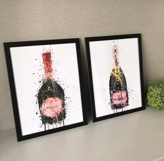 Chimes - Champagne abstract Canvas with frame visual 1 - 30 x 40cm