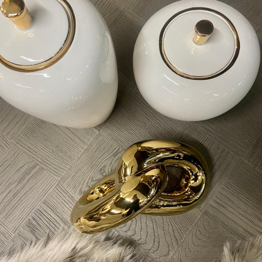 Gold Chain Link Ornament