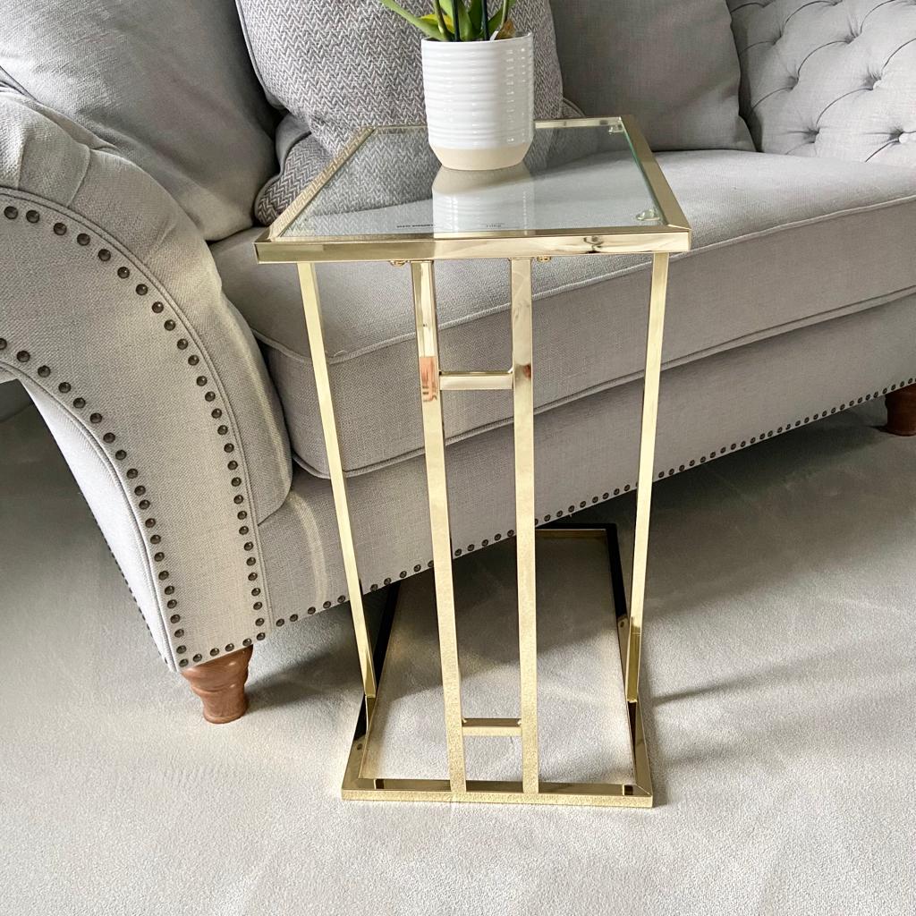 Chimes - The Addison Sofa Table Gold