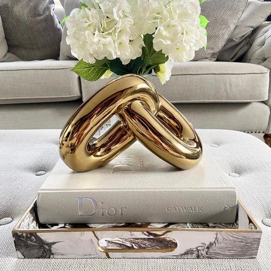 Gold Chain Link Ornament