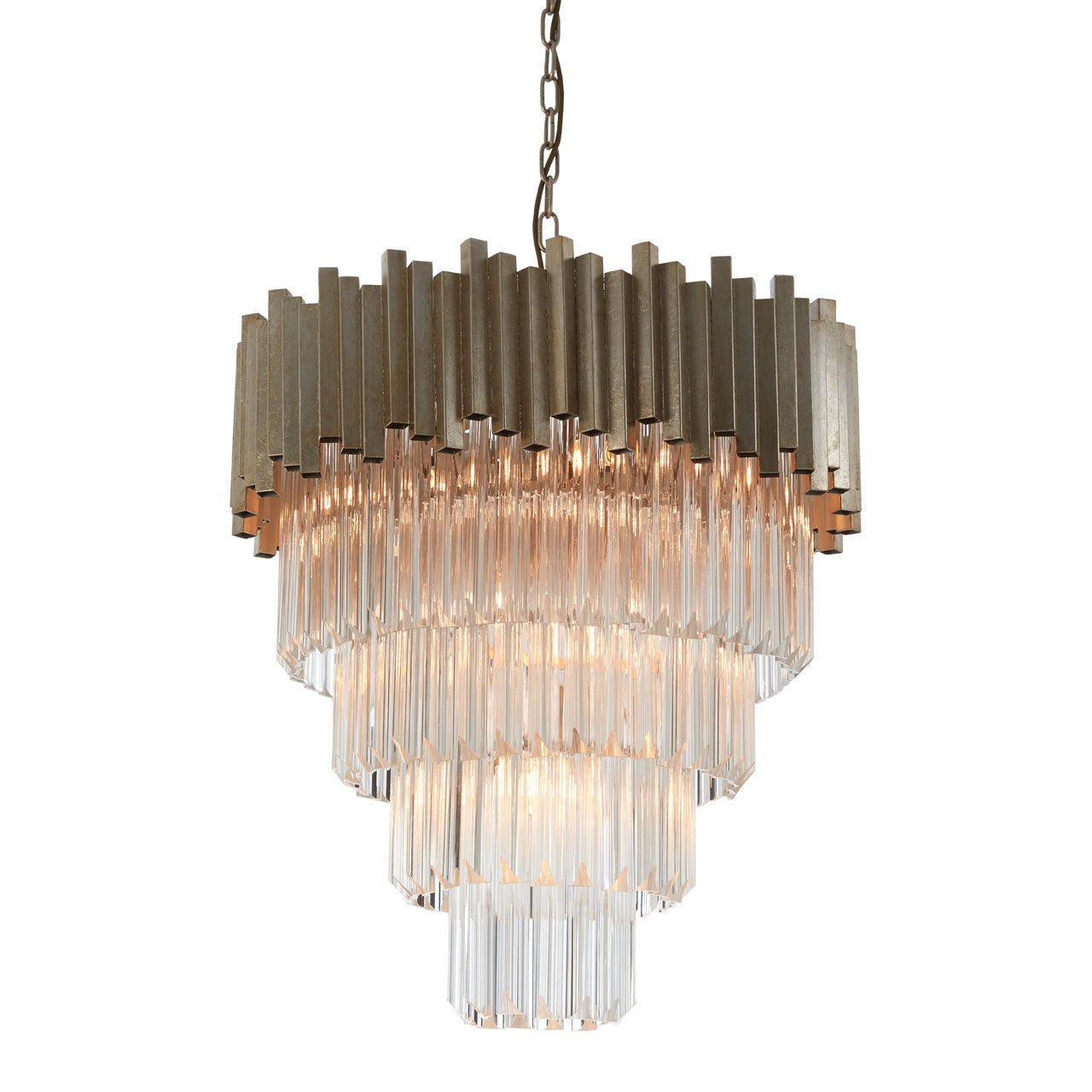 Chimes - Samara Large Silver Finish Chandelier