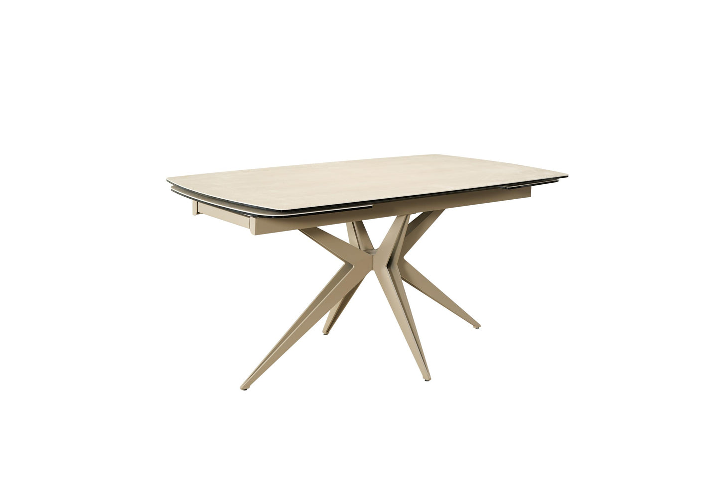 Naples 2.4m Extending Natural Travertine Dining Table