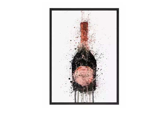 Chimes - Champagne abstract Canvas with frame visual 2 - 30 x 40cm