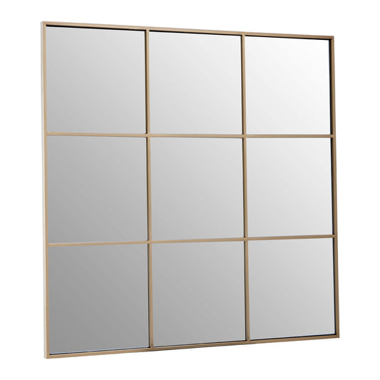 Chimes - Gold 9 Squares Wall Mirror