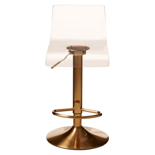 Chimes - Remi Acrylic Bar Stool Gold