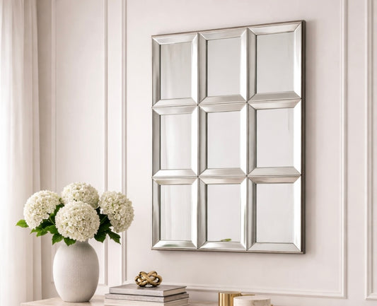 Chimes - 9 Window Pane Wall Mirror