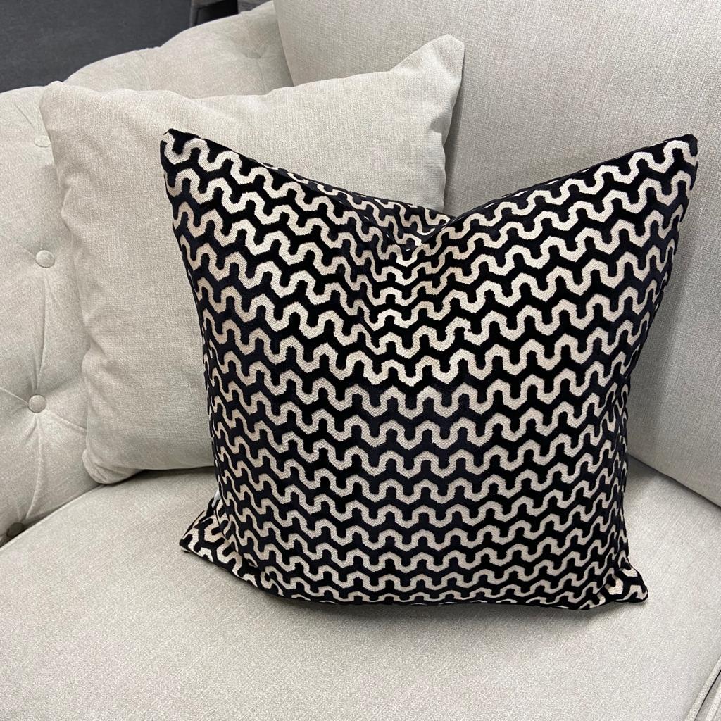 Chimes  - Oslo Black Cushion 56 x 56 - LOW STOCK