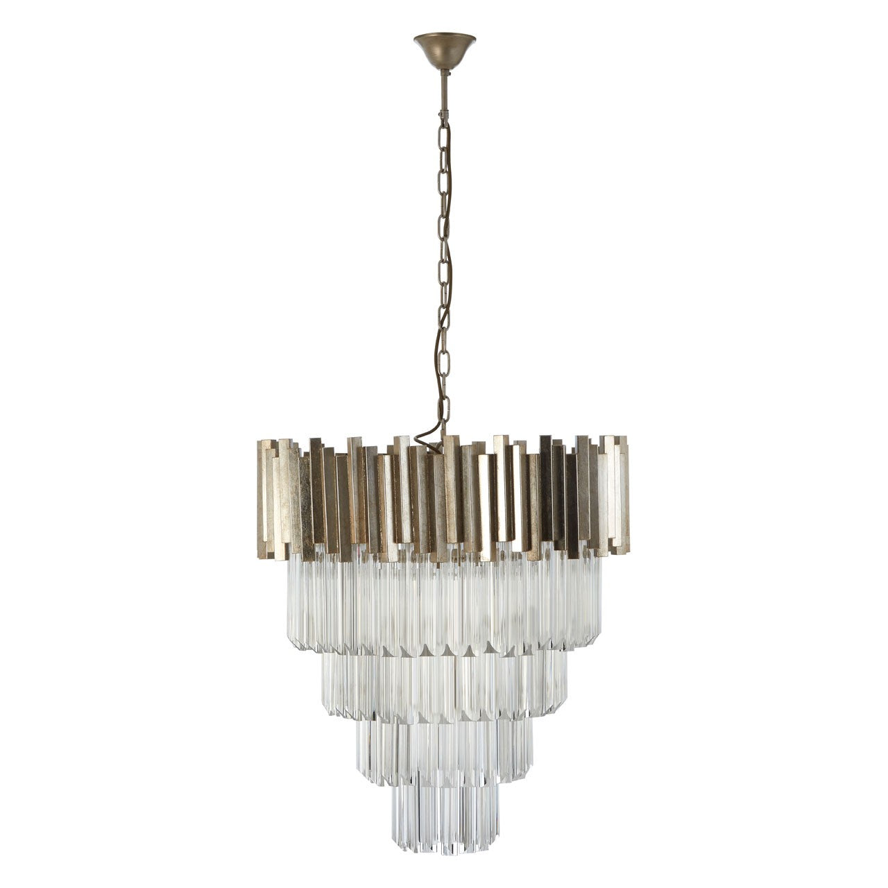 Chimes - Samara Large Silver Finish Chandelier