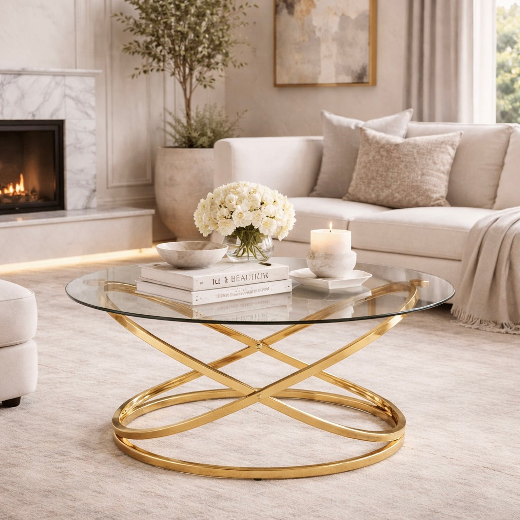 Reina Gold Coffee Table