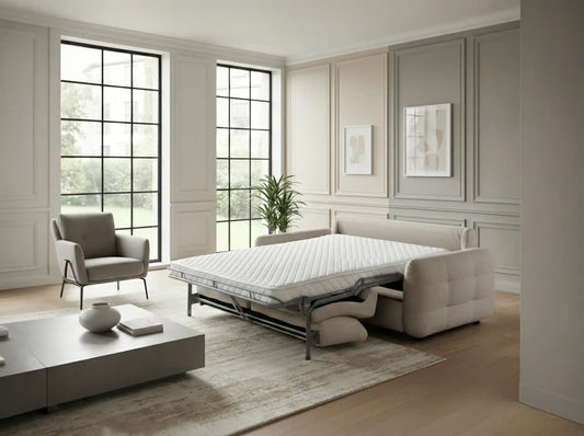 Rhodes Sofa Bed 3 Seater - Beige