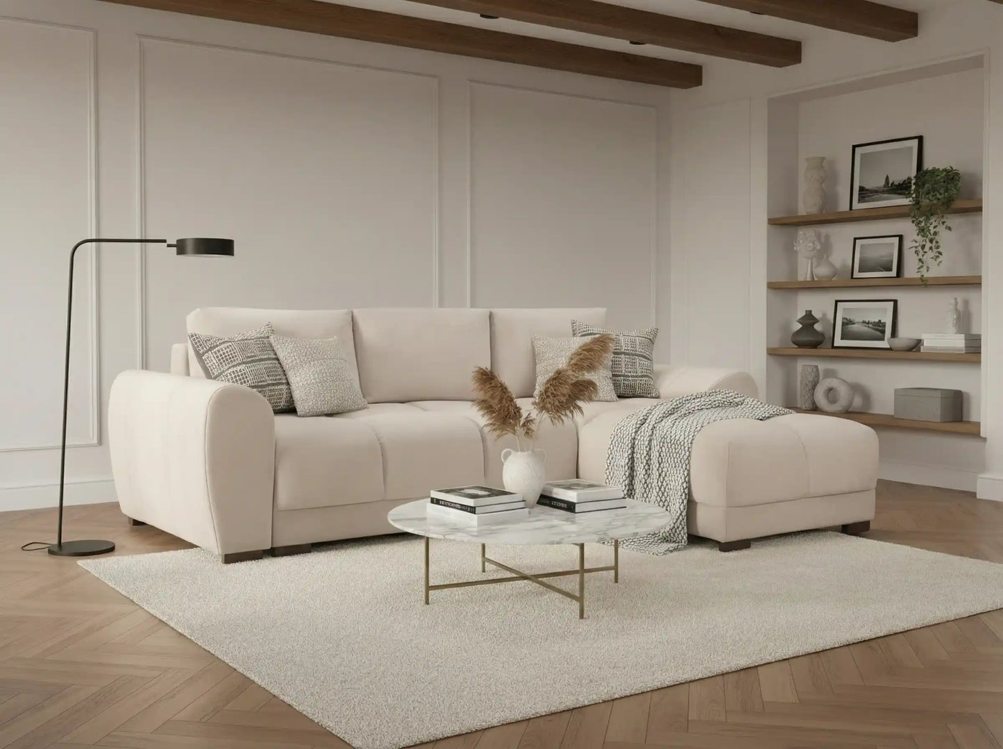 Kai Sofa Bed Cream Universal Corner
