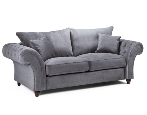 Chimes - Belvedere 3 seater sofa - Charcoal Grey