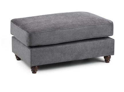 Chimes - Belvedere Footstool - Charcoal Grey