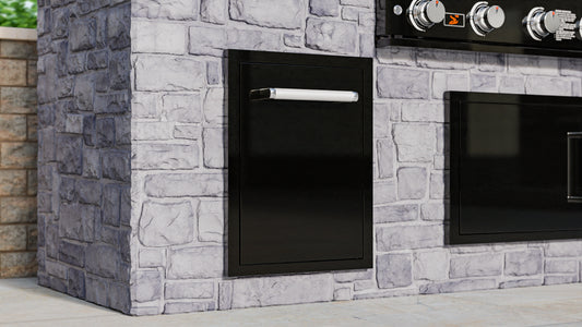 Whistler Grills - Burford Built-in Bin Unit - Black