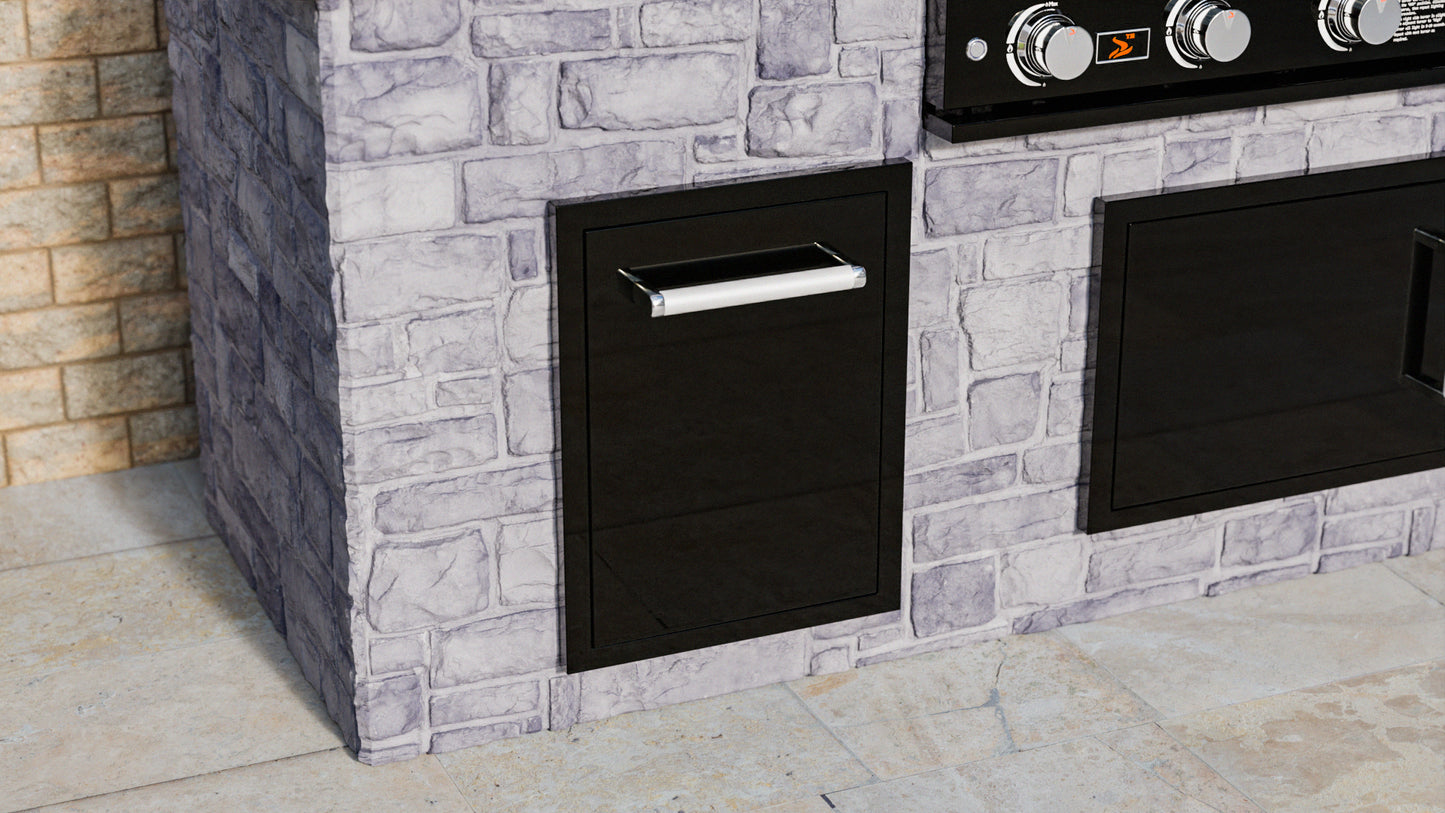 Whistler Grills - Burford Built-in Bin Unit - Black