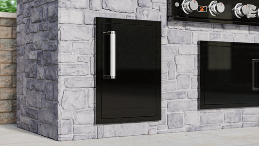 Whistler Grills - Burford Built-In Single Door (Small) - Black