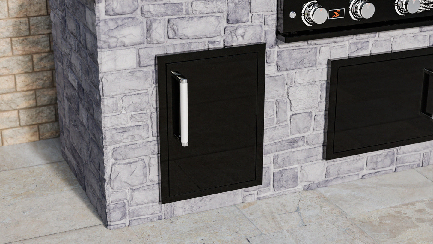 Whistler Grills - Burford Built-In Single Door (Large) - Black