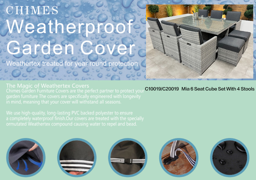 Cover Pack for Chimes 6 Seat Rectangular Cube Sets