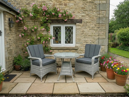 Chimes - Stone Grey Verona 2 Seat Bistro - 75cm Standard Table