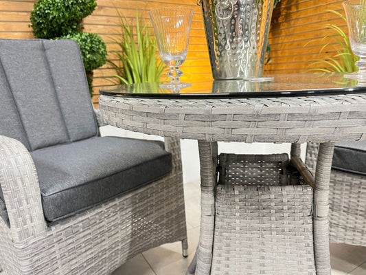 Chimes - Stone Grey Verona 2 Seat Bistro - 75cm Standard Table