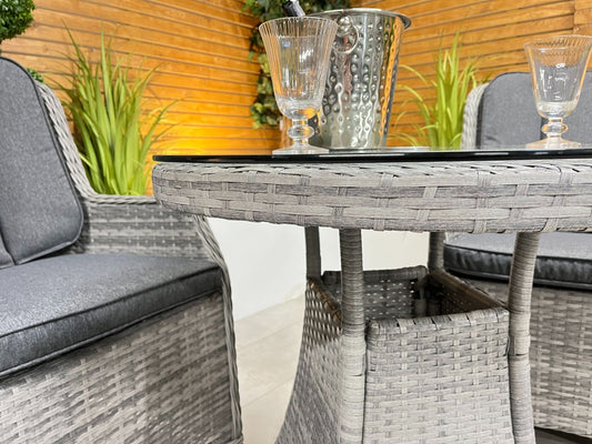 Chimes - Stone Grey Bella 2 Seat Bistro - 75cm Standard Table