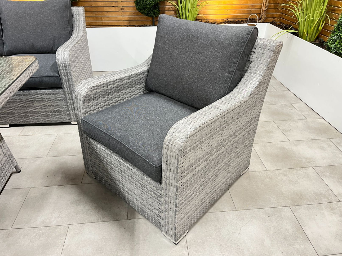 Stone Grey Vienna Armchair