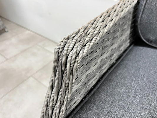 Chimes - Stone Grey Bella 4 Seat Round Dining Set - 1.05 Meter Standard Table