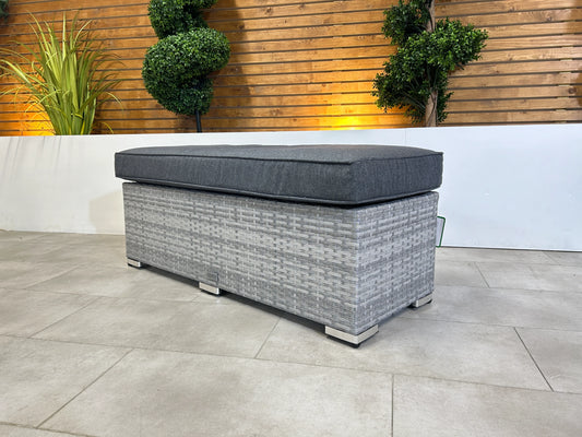 Chimes - Stone Grey Double Bench