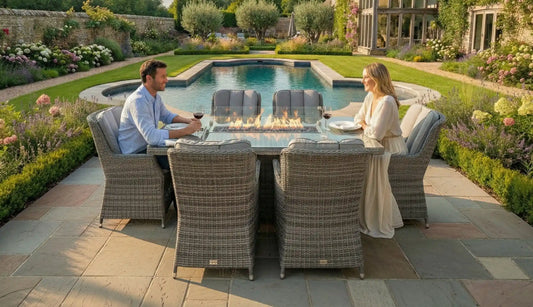 Subcategory – Rattan Dining Fire Pit Sets