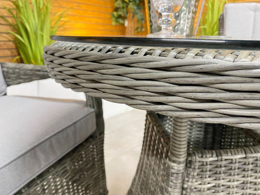 Chimes - Prestige Grey Valencia 2 Seat Bistro