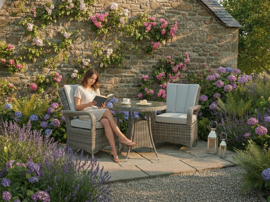 Chimes - Prestige Grey Valencia 2 Seat Bistro