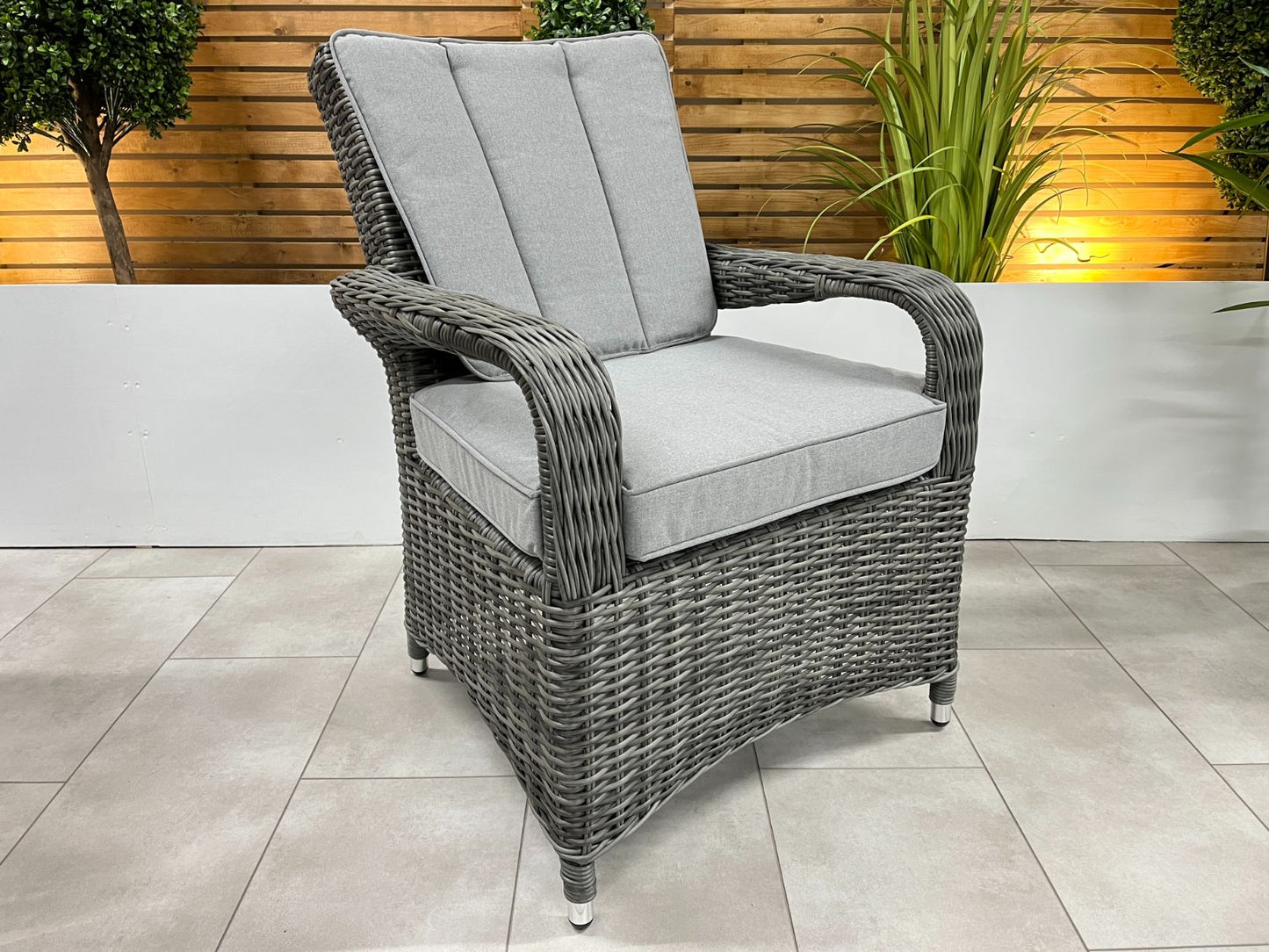 Chimes - Prestige Grey Valencia 6 Seat Rectangular Dining Set - 1 Meter x 1.5 Meter Rectangular Table